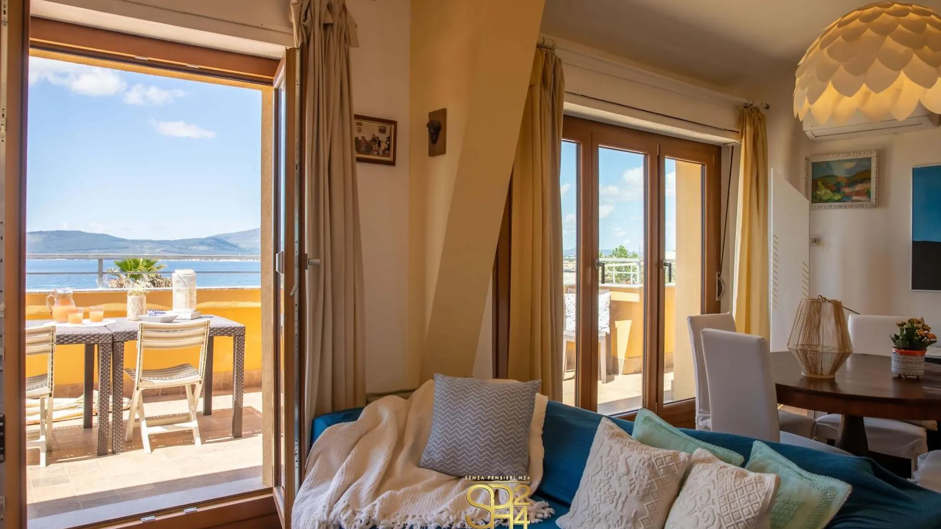Lägenhet Panoramic Penthouse On The Gulf Of Alghero Italien
