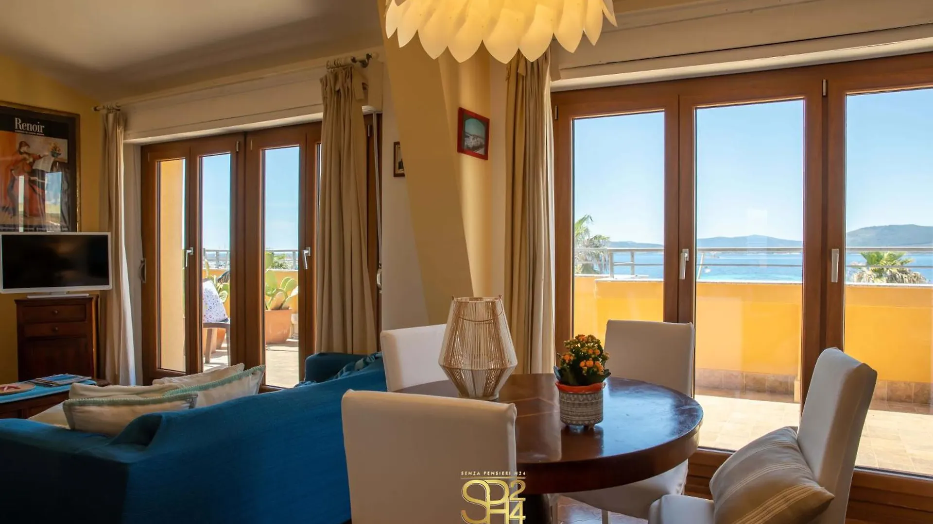 Lägenhet Panoramic Penthouse On The Gulf Of Alghero