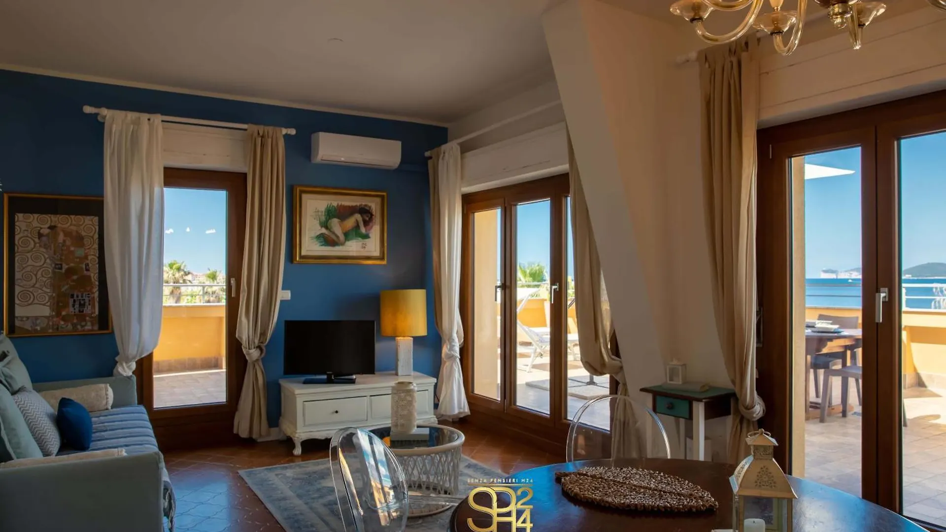 Lägenhet Panoramic Penthouse On The Gulf Of Alghero Italien